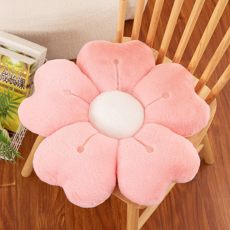 Flower Plush Throw Pillow Cute Daisy Stuffed Cushion Kawaii Sleeping Pillow Soft Office Chair Back Cushion Pet Mat Home Decor