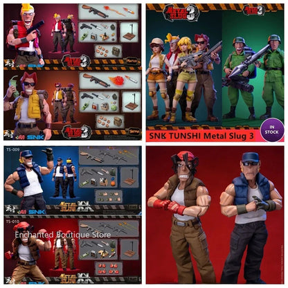 In Stock TUNSHI Studio Original SNK Model Official Metal Slug 3 Marco Tarma Clark Still RALF JONES Rebel Soldier 1/12 Mecha Toy