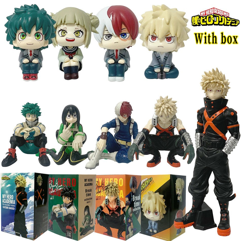 Em Estoque Novo Anime My Hero Academia Midoriya Izuku Bakugou Katsuki Ochaco Uraraka Bonecos de Anime Brinquedos para Crianças Presente de Natal