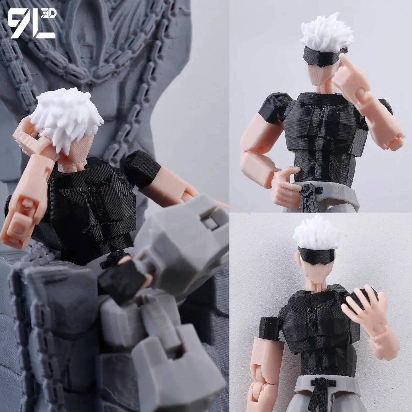 ?9L3D Lucky13 Gojo Sukuna Jujutsu Fushiguro Toji Gojo Satoru Action Figure Dummy13 T13 Multi-Jointed Collectible Toys Titan13