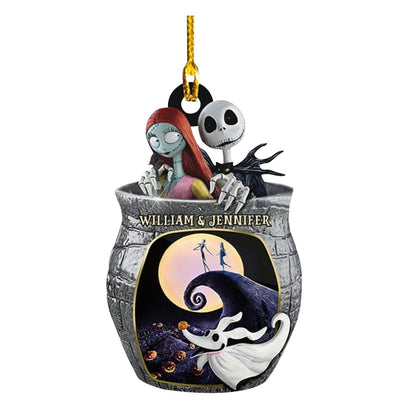Disney Anime O Estranho Mundo de Jack Jack Skellington Decoração de Carro Árvore de Natal Desenho Animado Moda Tendência Pingente Presentes