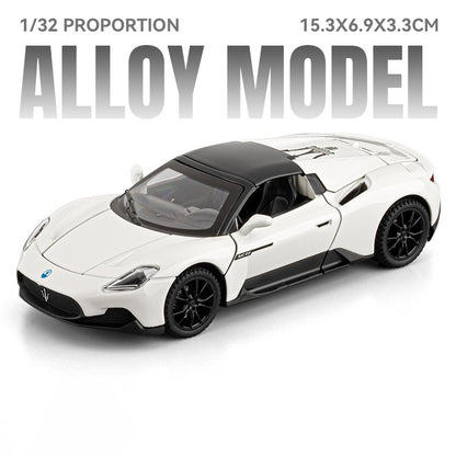 1:32 Maserati MC20 Supercar Alloy Diecast Model Car Boy’s High Simulation Miniature Holiday Present & Home Trendy Ornament Toys