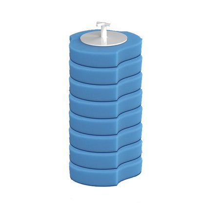 Wall-mounted Disposable Toilet Brush Cleaner with 8/16/24PCS Brush Head Bathroom Long Handle Cleaning Brush Toilet Accessories