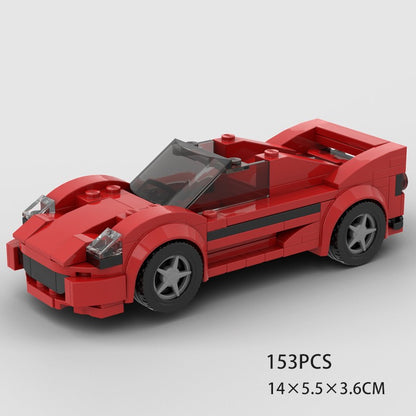 MOC Carro Esportivo de Corrida Veículo Cidade Speed Racer Modelo Técnico Blocos de Construção Tijolos Supercarro F1 Brinquedos Infantis Presentes para Meninos NSX