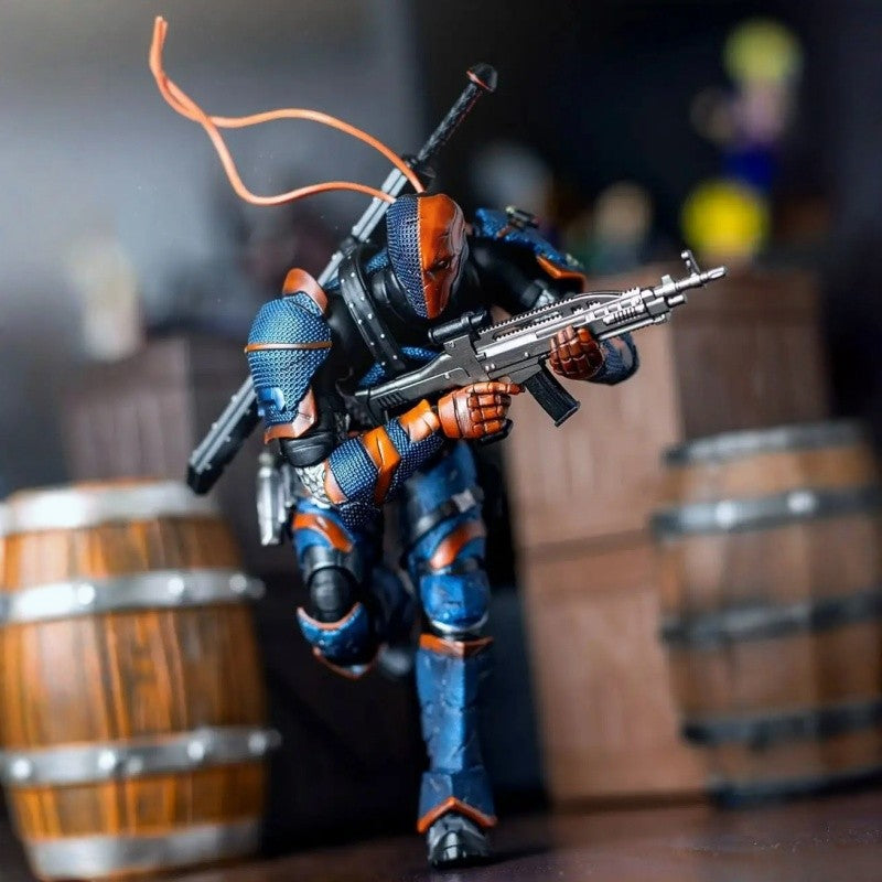 In Stock 1/12 Upfinegures Lpzz Deathstroke Arkham Knight Game Peripherals DC002 Anime Action Figure Model Toy Collectibles Gift