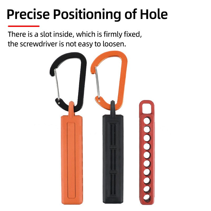 Suporte de Bits de Chave de Fenda Hexagonal de 1/4" Portátil Estojo Organizador com 10/22 Furos para Armazenamento de Bits de Broca para Cabeças de Chave de Fenda Ferramentas de Estojo