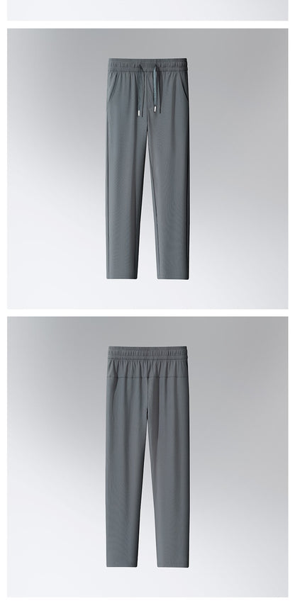 Thin Straight Stretch Casual Man Trousers M-4XL Spring and Autumn New Men's Pants Loose Pants Haren Pants Japanese Casual Pants