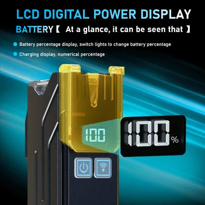 BUCKLOS 4000mAh Bicycle Lights Front with Horn Aluminium Alloy Bike Haedlight Type-C Charging Bike lights Bicycle Accessories