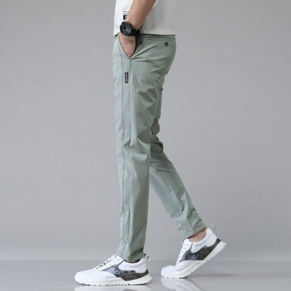 5 Colors Spring Summer Ultra-thin Men's Stretch Slim Straight Casual Pants High Quality Fashion Breathable Golf Sports Trousers