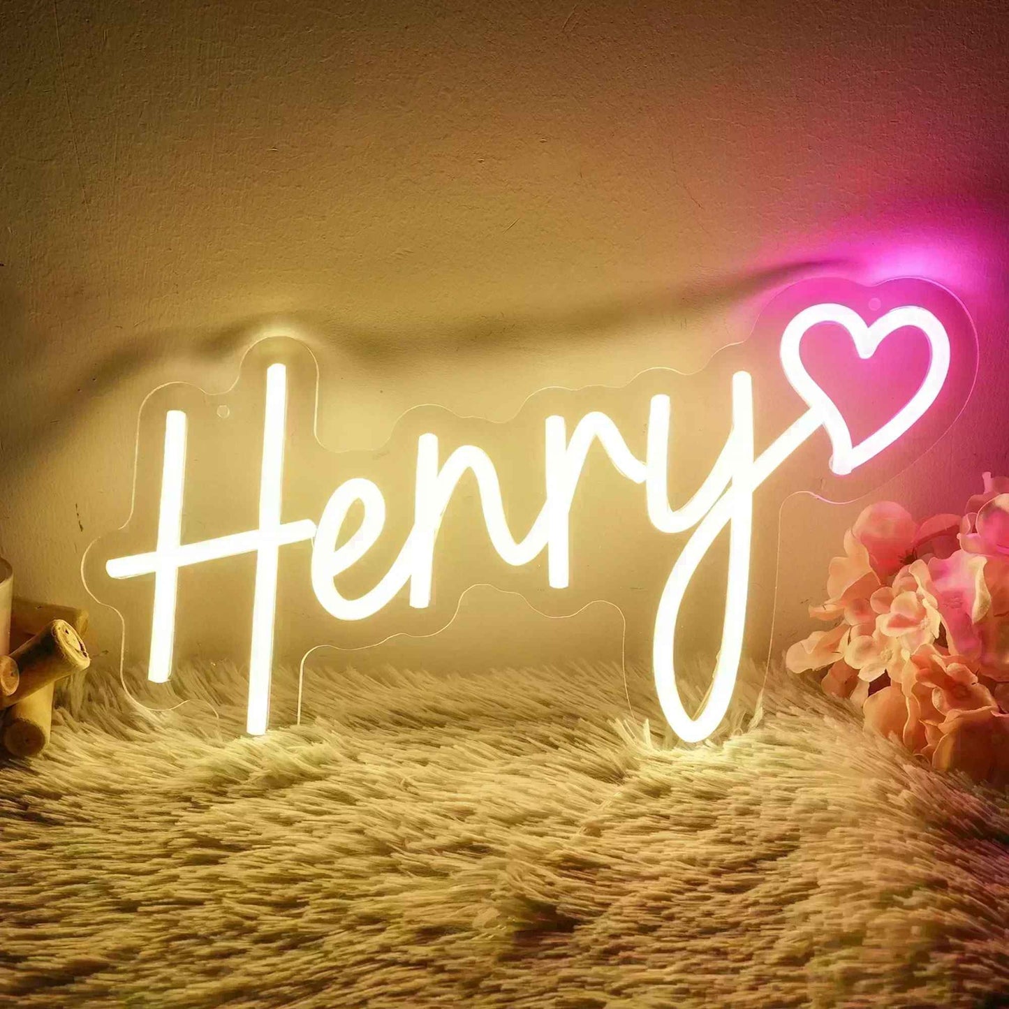 Custom Personalised Name Neon Signs, LED Neon Lighting for Wedding,Bedroom,Home & Bar Wall Decorations Led Luminous Letters Lamp