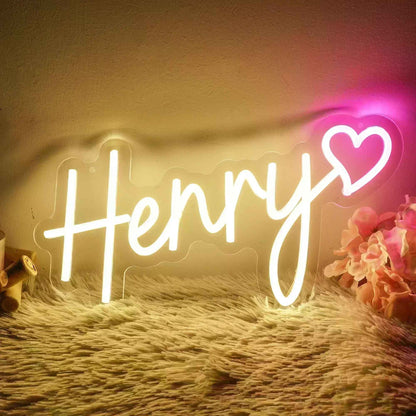 Custom Personalised Name Neon Signs, LED Neon Lighting for Wedding,Bedroom,Home & Bar Wall Decorations Led Luminous Letters Lamp
