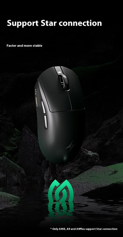 Mouse Gamer Sem Fio ATK A9 Ultra A9/A9 SE/A9 Plus/A9 Pro Tri Mode 8K Mouse Gamer 53g Leve Presente E-sports PC Personalizável