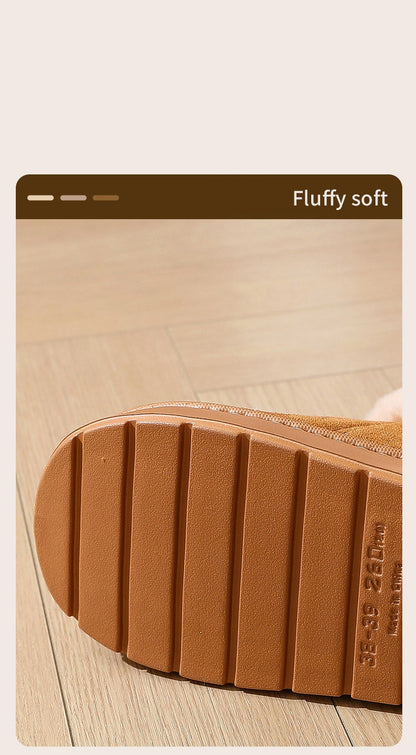 Comwarm Women's Snow Boots For Outdoor Classic Non-Slips Winter Warm Snow Boots Fashion Cozy Plush Women Boots Fuzzy Home Boots