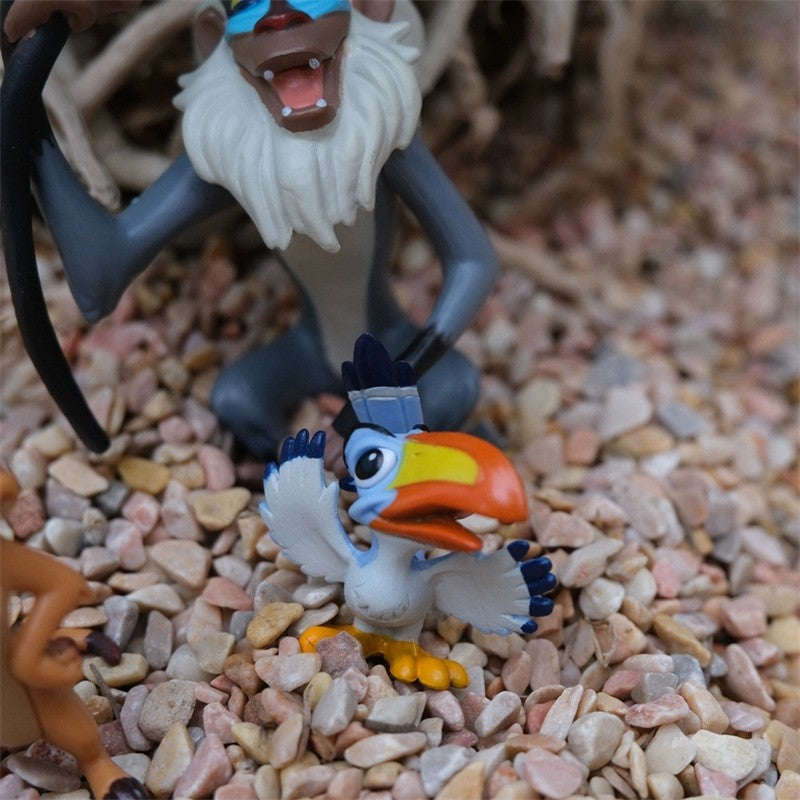 Disney O Rei Leão Timão Zazu tucano Bonecos de Ação Brinquedos Presentes de Natal para Crianças Coleção Modelo de PVC Decoração de Mesa