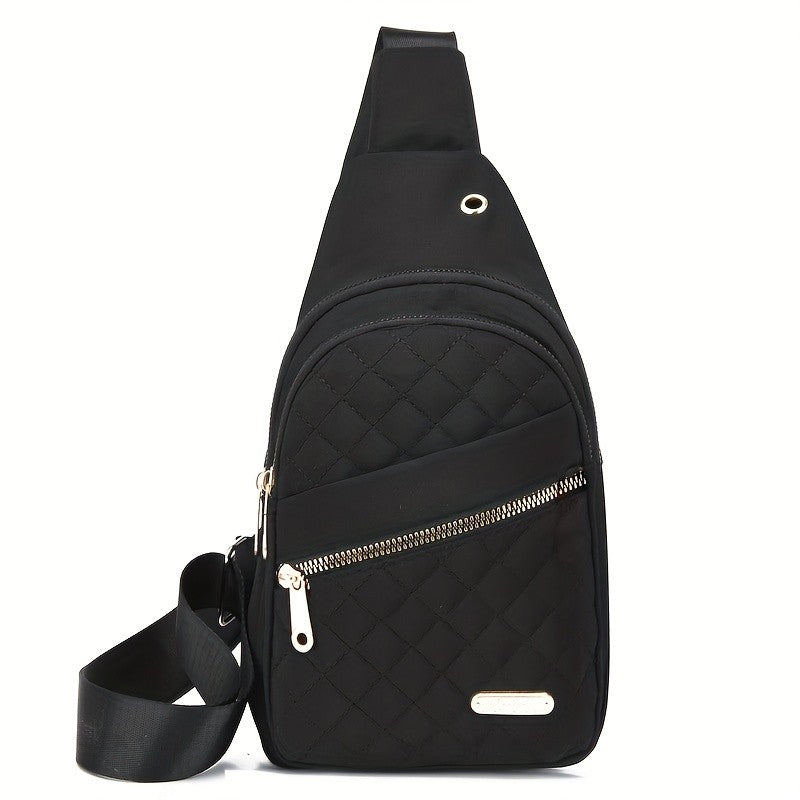 Lightweight & Comfortable Quilted Crossbody Chest Bag, Perfect for Daily Use, Casual Outings & Travel Women Sling Shoulder Purse