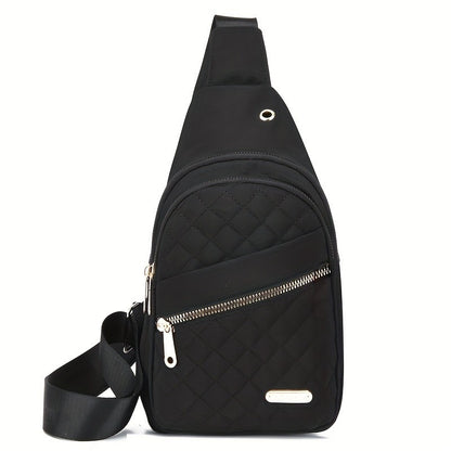 Lightweight & Comfortable Quilted Crossbody Chest Bag, Perfect for Daily Use, Casual Outings & Travel Women Sling Shoulder Purse