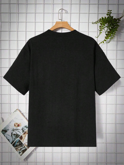 Pink Love Spider Web Funny Graphic Printing Tshirts Men Fashion Cotton T Shirts Summer Breathable Clothes Oversize Street Tee