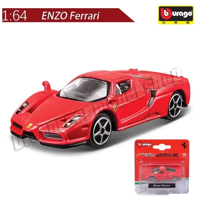 Burago 1:64 Ferrari Series SF90 488P Roma F430 F12 Liga de Carro Modelo Brinquedos Infantis Coleção de Presentes de Férias Modelo de Carro Atacado