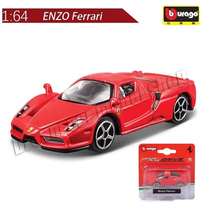 Burago 1:64 Ferrari Series SF90 488P Roma F430 F12 Liga de Carro Modelo Brinquedos Infantis Coleção de Presentes de Férias Modelo de Carro Atacado