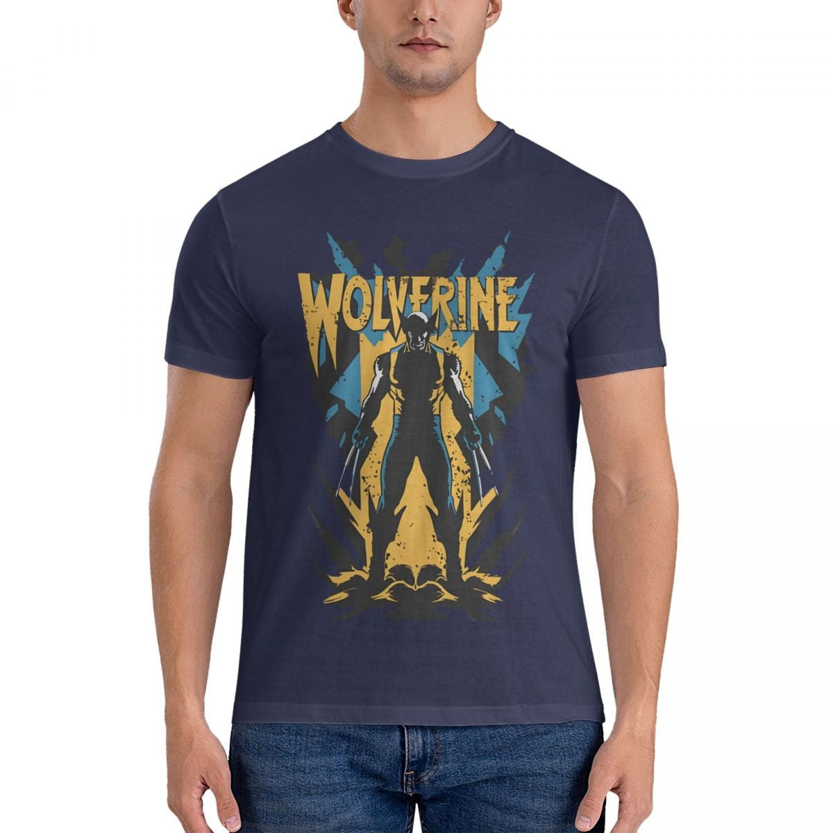 Wolverine Unleashed Men's T Shirts Deadpool And Wolverine Leisure Tee Shirt Short Sleeve Crew Neck T-Shirts Pure Cotton New