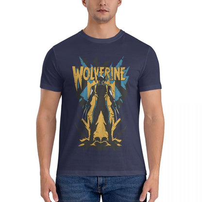 Wolverine Unleashed Men's T Shirts Deadpool And Wolverine Leisure Tee Shirt Short Sleeve Crew Neck T-Shirts Pure Cotton New