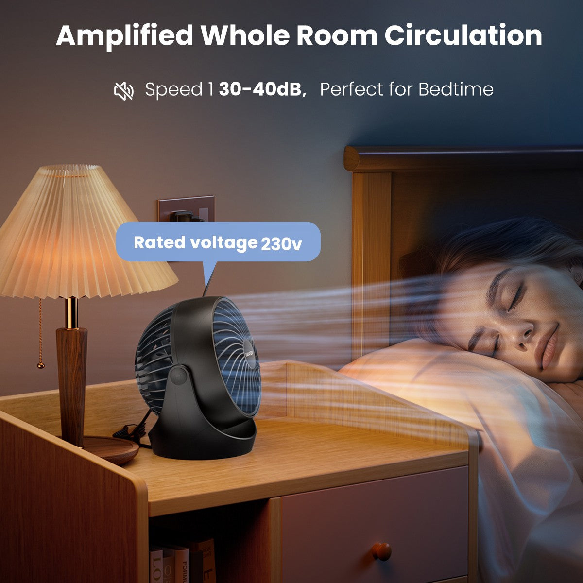 GAIATOP Air Circulator Fan, Portable Desk Fan Table Fan Dorm Fan, 5-Inch Small Fan 3 Speed with 360° Adjustable Tilt