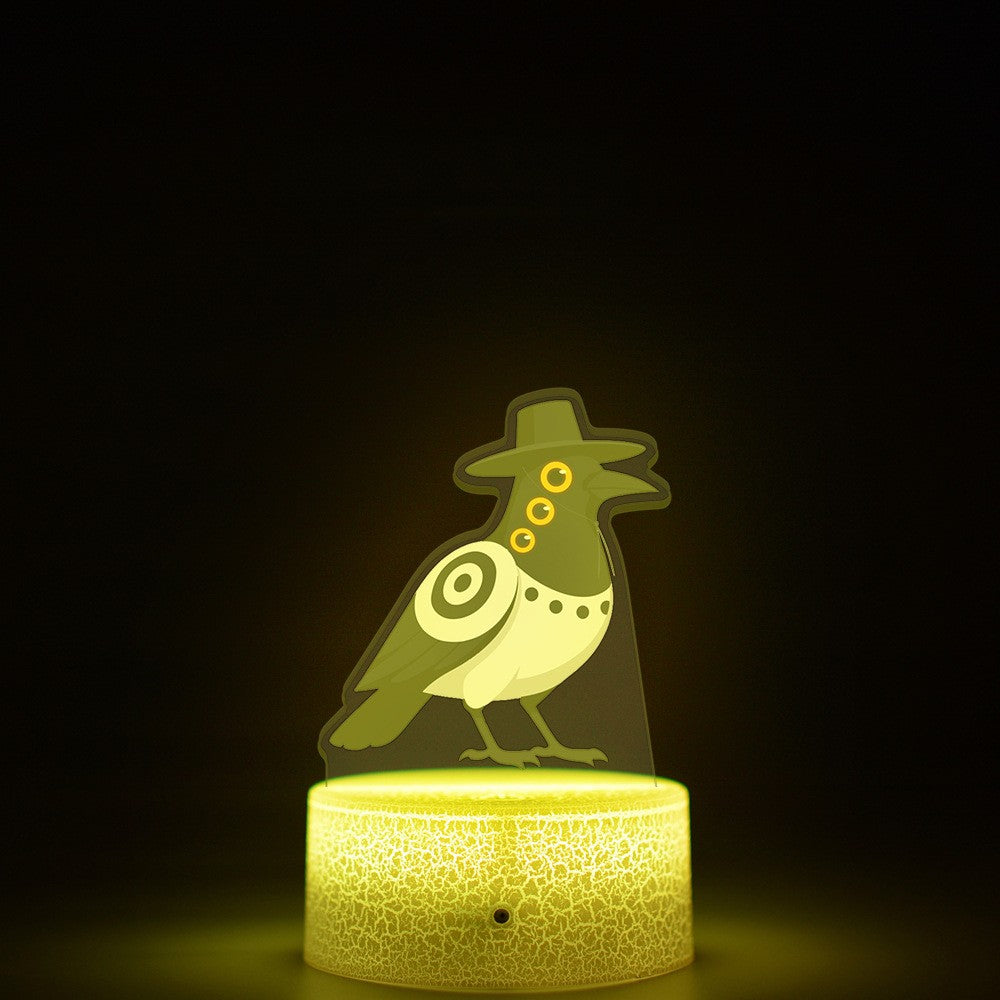 KPop K-POP Demon Hunters Kawaii Zoe Mira Rumi Saja Boys Superstar Monochrome Light Remote Control 16 Color Light Night Light