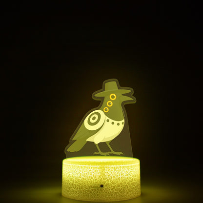 KPop K-POP Demon Hunters Kawaii Zoe Mira Rumi Saja Boys Superstar Monochrome Light Remote Control 16 Color Light Night Light