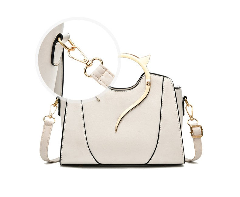 Trendy Fashion PU Leather Shoulder Bag Women's Chain Crossbody Small Purse Underarm Square Satchel Handbag