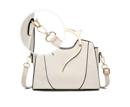 Trendy Fashion PU Leather Shoulder Bag Women's Chain Crossbody Small Purse Underarm Square Satchel Handbag