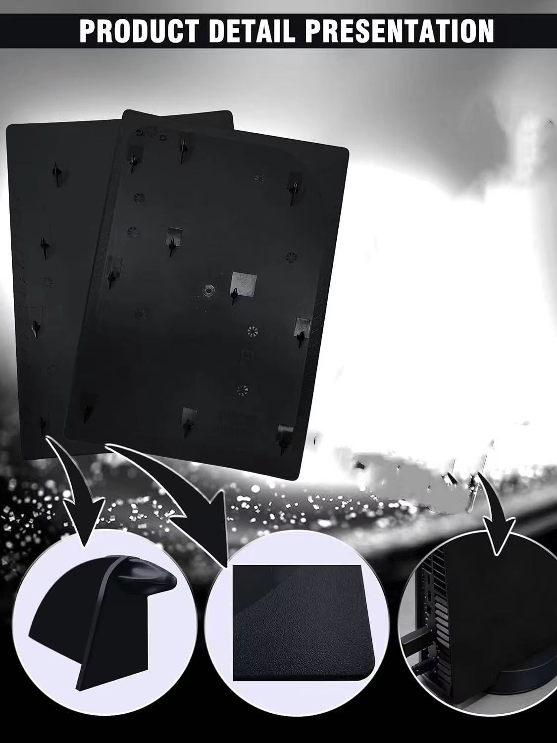 Digital Edition Faceplate for PS5 Custom for Playstation Side Shell Premium Protective Plates Console Cover for PlayStation 5