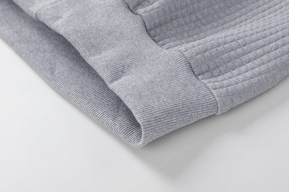 Men's Crew Neck Sweatshirts Solid Color  Long Sleeve Large Sweatwear Spring Autumn Outdoor Jogging Tops