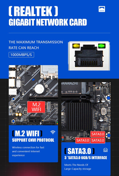 Placa-mãe HUANANZHI H610M K MATX DDR4, suporte para CPU Intel LGA 1700 de 12ª 13ª 14ª Geração H610 12100F 12400F 12490F 12600F 12700F 13600F