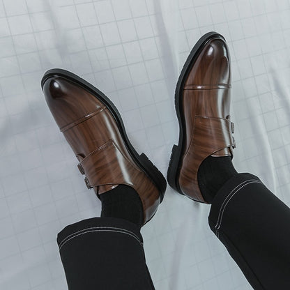 Brand New Men's Pointed Comfortable Business Banquet Oxford Shoes Fashion Spring Men's Breathable Casual Wedding Leather Shoes