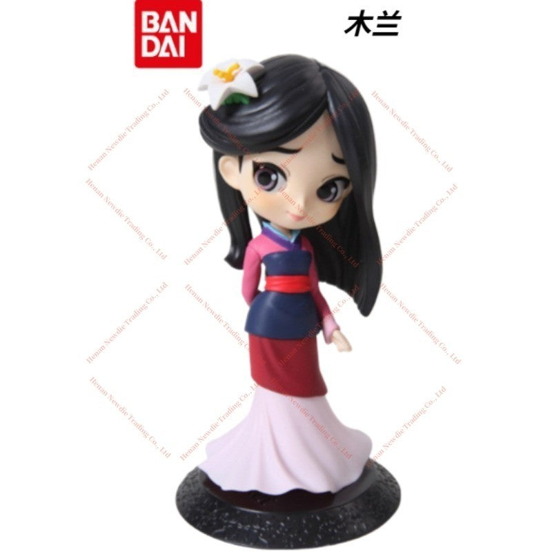 Em Estoque Bandai Qposket Branca de Neve Mulan Alice Coleção de Brinquedos Presentes