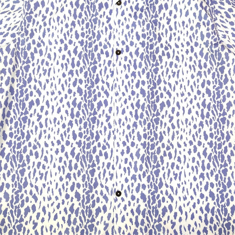 Pdmcms 23ss Gradient Leopard Print High Street Style Casual Handmade Silk Hawaiian Short Sleeved Shirt For Men