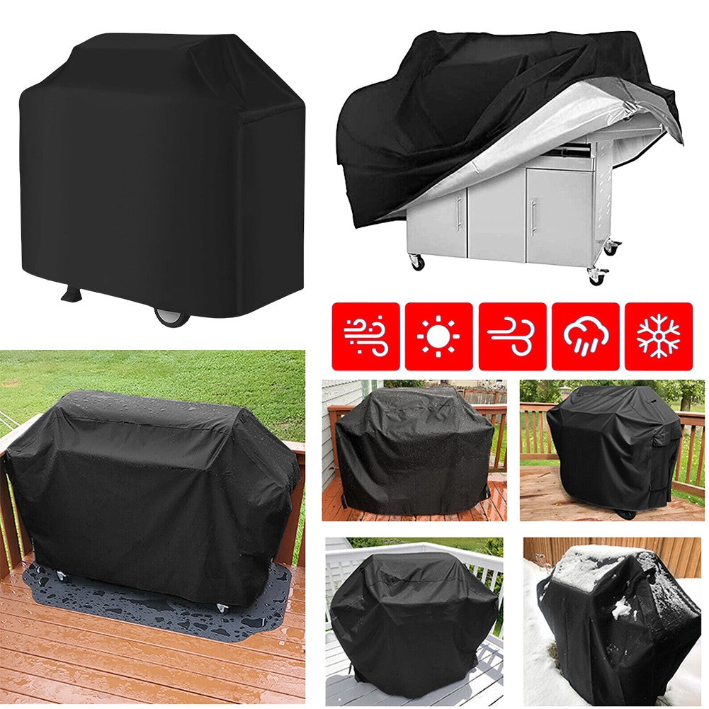 Outdoor Barbecue Gas Grill Cover Waterproof UV Protection Grill Cover Fade Resistant for Weber Holland Jenn-Air Brinkmann Grill