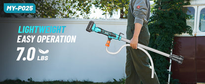 Seesii Cordless Stick Water Transfer Pump Handheld Portable Utility Sump Pump 3/4" Outlet for Pool/Garden/Pond/RV/Boat Draining