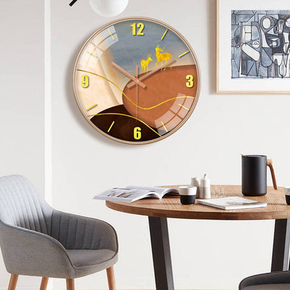 12 Inch luxury silent wall clock simple abstract clock for living room kitchen bedroom Nordic style personalized home decoration