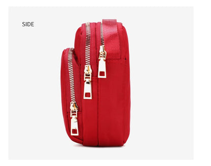 MultiLayer Waterproof Women Shoulder Bag Multifunctional Wallet Crossbody Bag Outdoor Sports Lightweight Phone Purse With Zipper