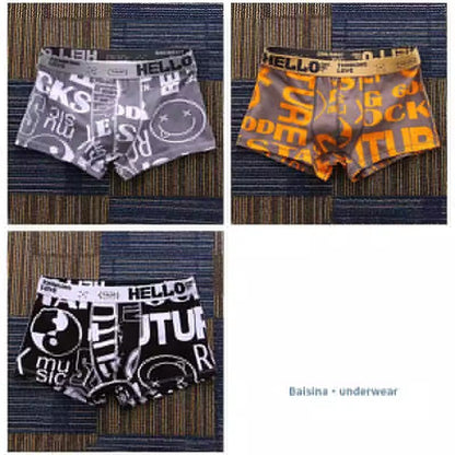 Men Underwear BoxerShorts Cotton Man Panties Male Boxers Breathable Comfortable Mens Printed Underpants Sexy cuecas calzoncillos