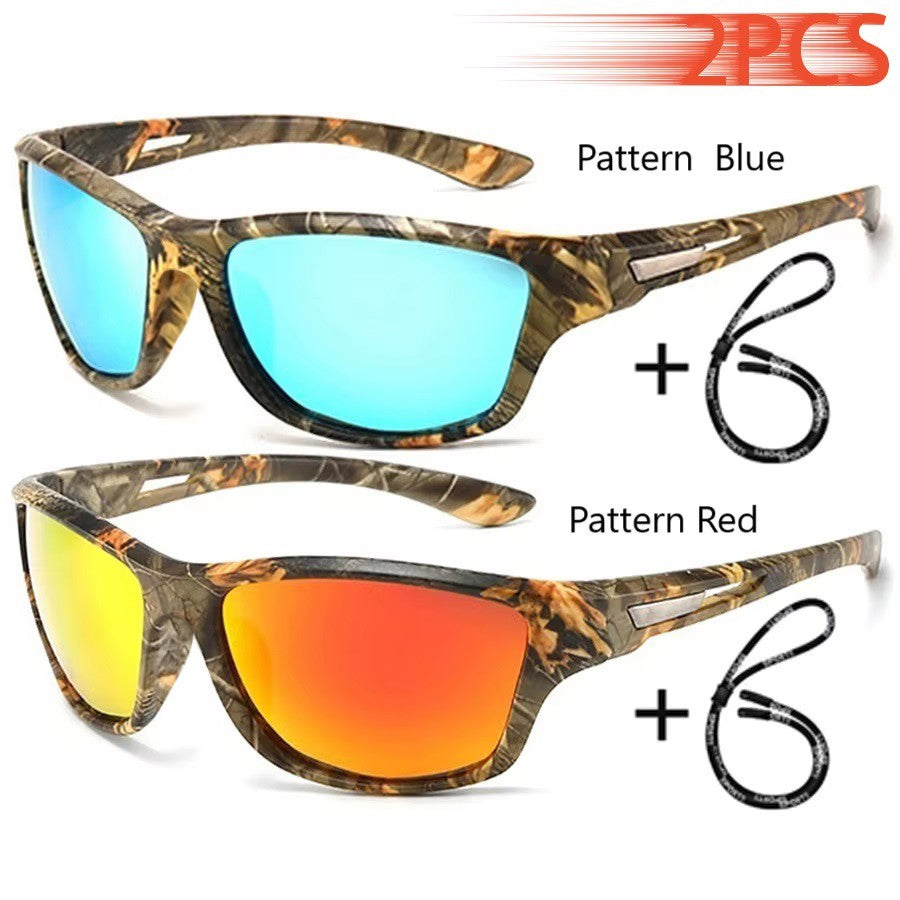 Fashion Polarized Sports Sunglasses With Chain Men Women Brand Designer Retro Sun Glasses Cycling Climbing Fishing UV400 Eyewear