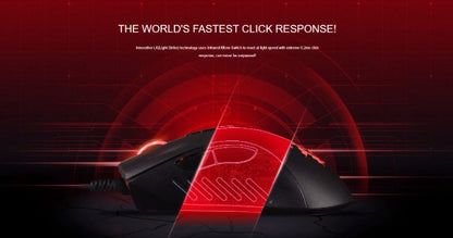 Mouse Gamer A4Tech Bloody A91 com Fio, Macro Instantâneo de Um Clique Io1.1, Motor Óptico e 8 Botões Programáveis
