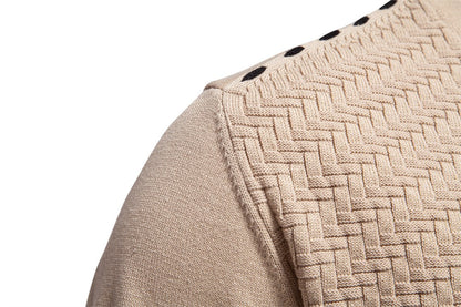 AIOPESON Mens New V Neck Button up Cotton Cardigan Sweaters Casual Social Knit Sweater Cardigans for Men