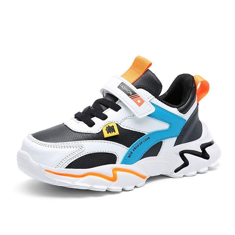 Kids Sports Shoes Boys Sneakers Trendy Non-Slip Running Walking Shoes For School Children Lightweight Casual Tennis Footwear