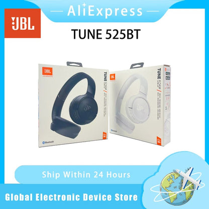Fones de ouvido Bluetooth sem fio Over-Ear JBL TUNE 525BT, bateria de longa duração de 50 horas, adequados para jogos de música e transmissão ao vivo