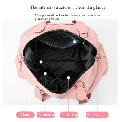 Large Gym Bag with Wet Dry Compartment | Sport Duffel for Women Men | Travel Tote