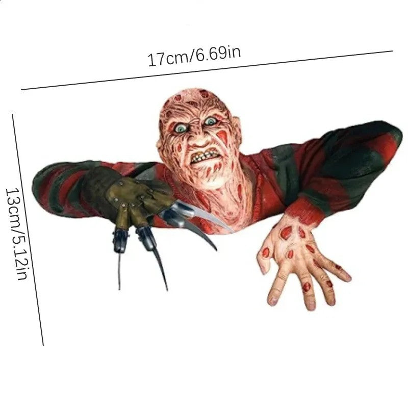 Horror Creeper Zombie IndoorOutdoor Garden Statue Halloween Decoration Resin Sculpture Home Party Decor Gift