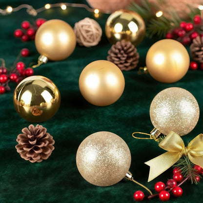 3/4cm Christmas Ball Hanging Christmas Tree Ornament for Home Indoor Decor New Year 2026 Navidad DIY Christmas Decoration Gifts