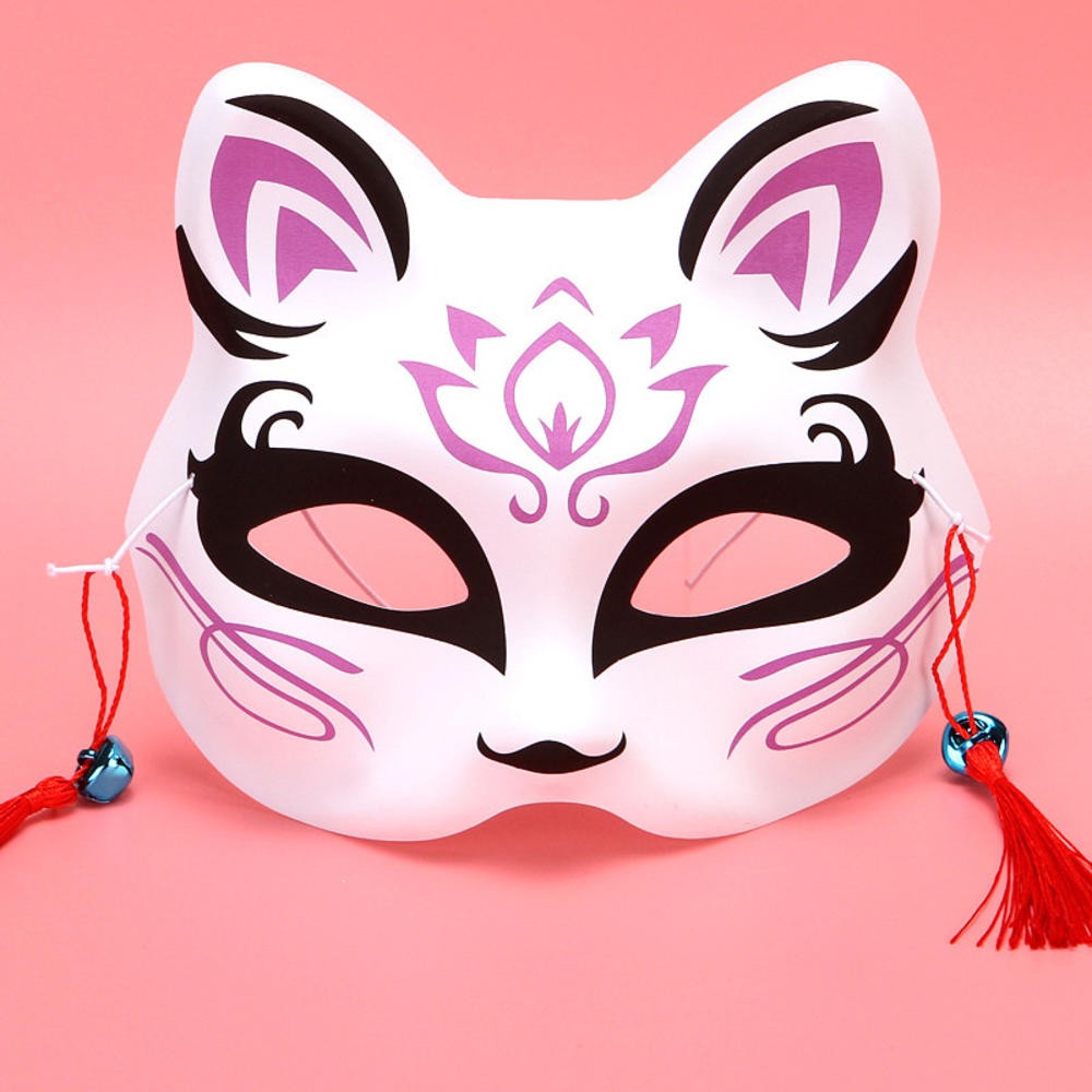 Japanese Anime Demon Slayer Mask Cosplay Thicken Plastic Masks Halloween Party Costume Props Fox Mask